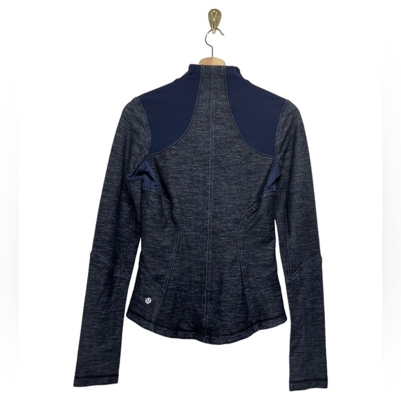 LULULEMON Forme Jacket Reversible Slub Denim Limitless Blue Black 4 - Picture 10 of 12
